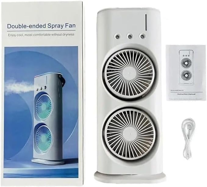 Portable Double Fan air coolar