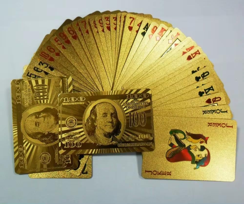 Gold Foil Poker Cards