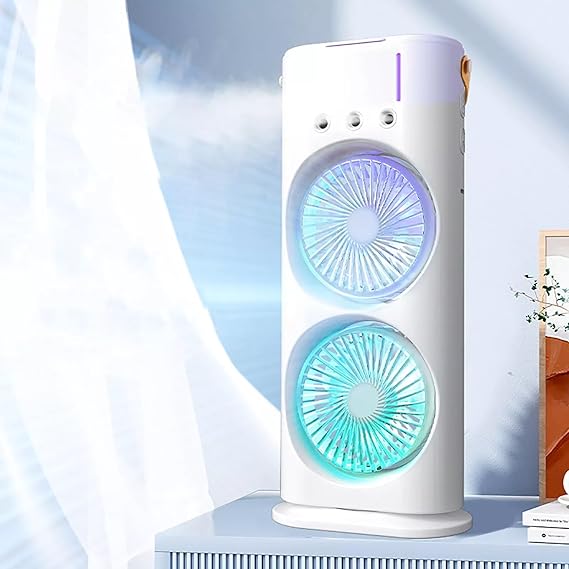 Portable Double Fan air coolar
