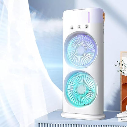 Portable Double Fan air coolar