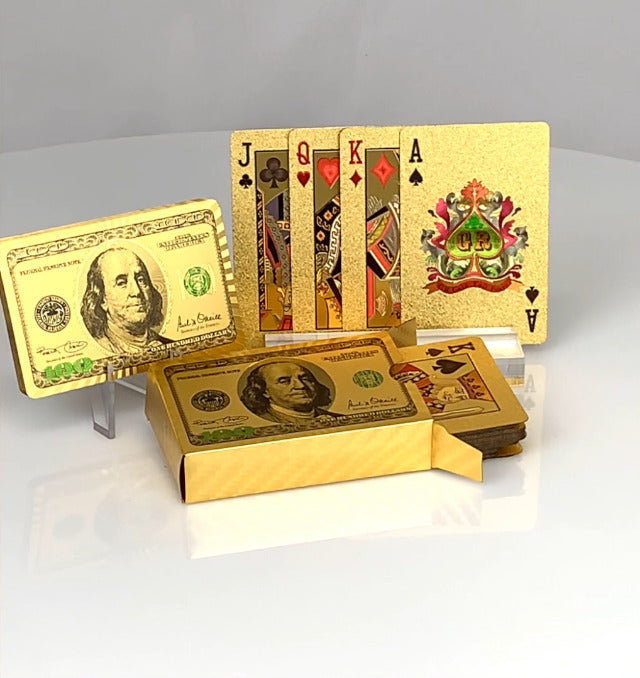Gold Foil Poker Cards