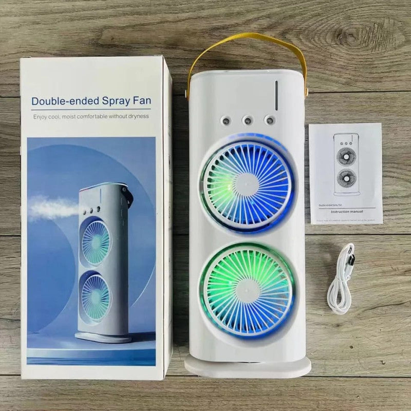 Portable Double Fan air coolar