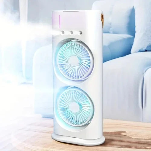 Portable Double Fan air coolar