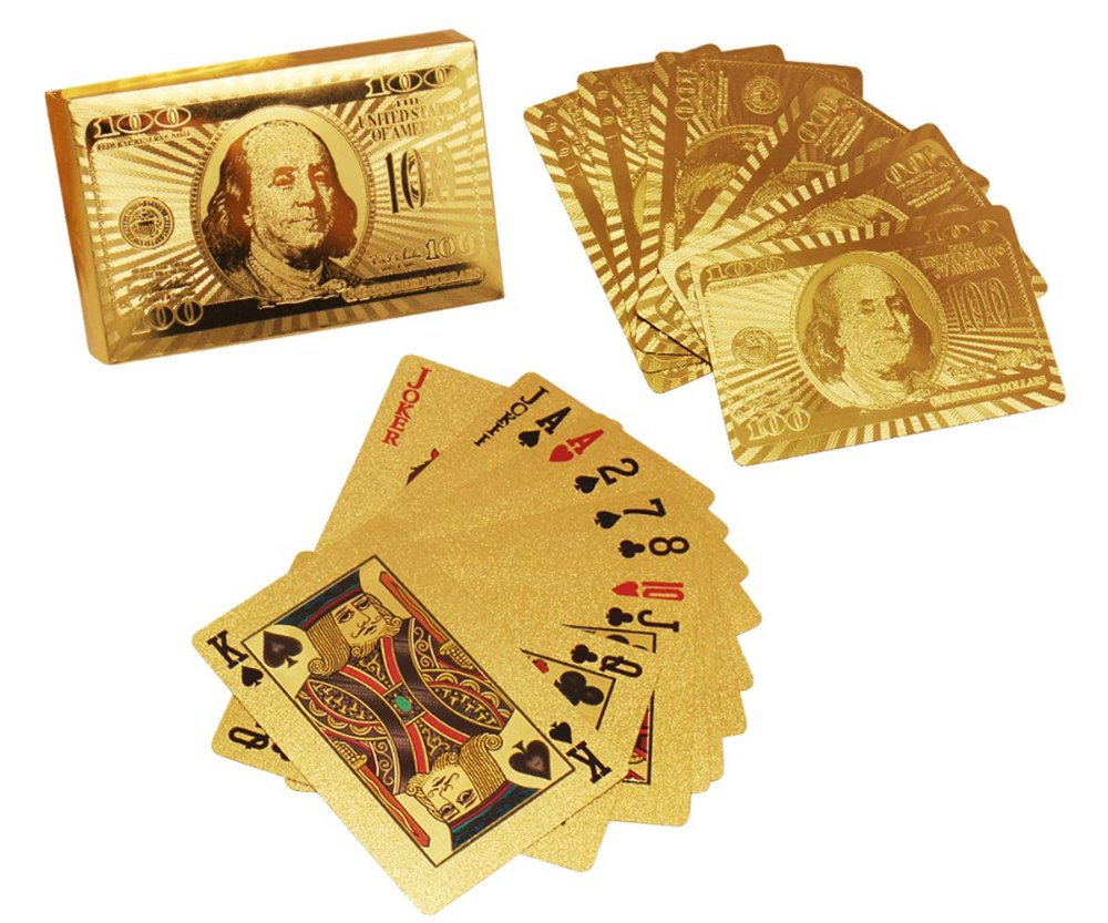 Gold Foil Poker Cards