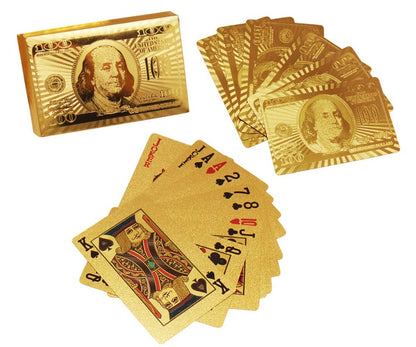 Gold Foil Poker Cards
