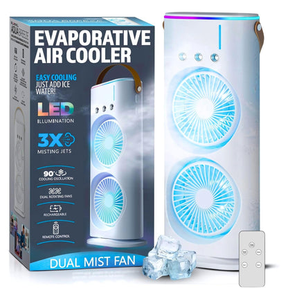 Portable Double Fan air coolar