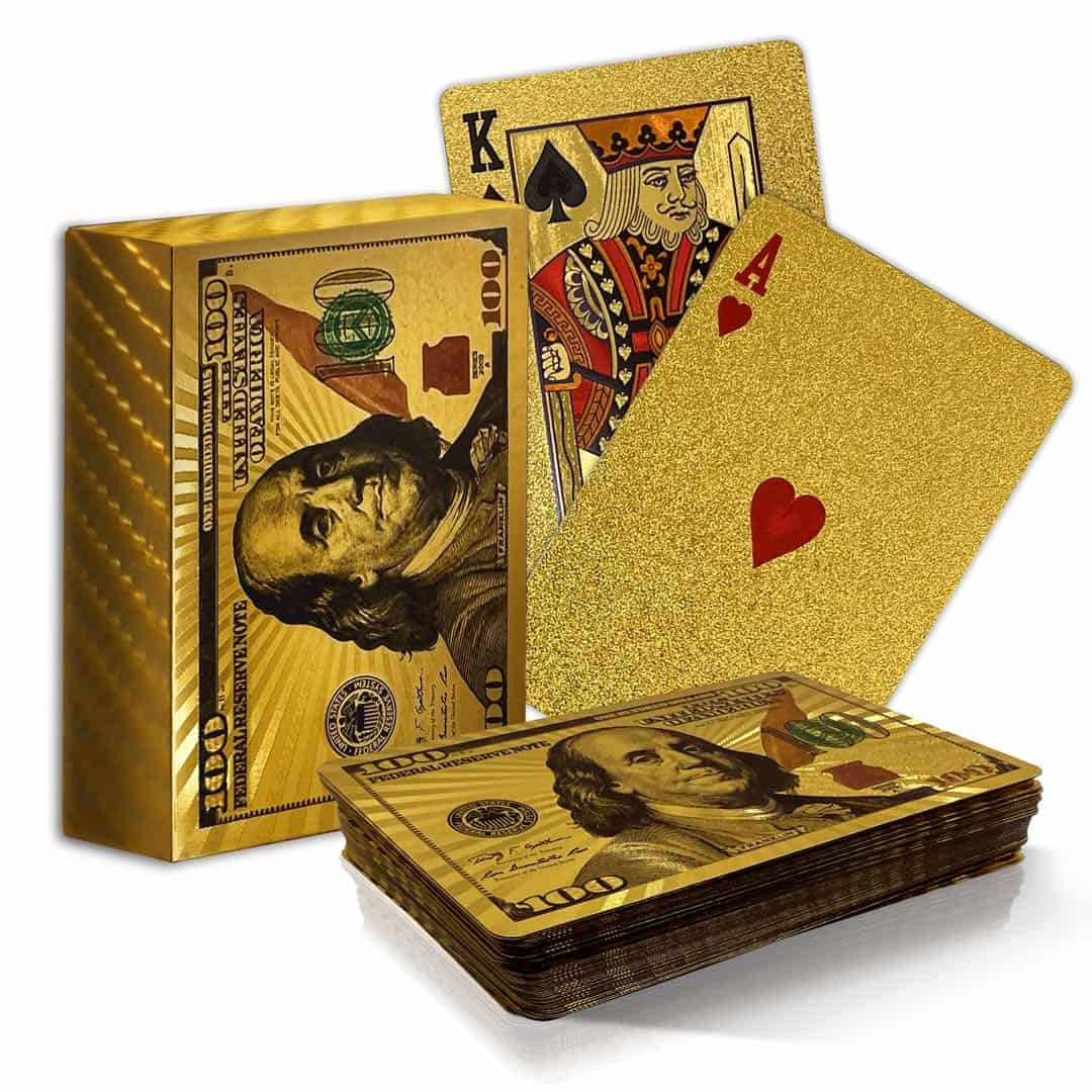 Gold Foil Poker Cards